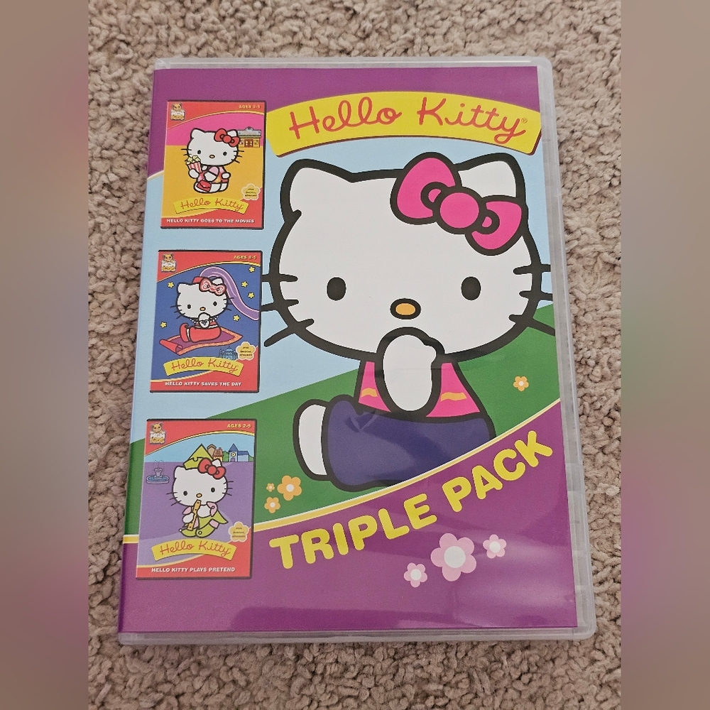 Hello Kitty Triple Feature Pack (DVD 2-Disc Set) - Excellent Condition
